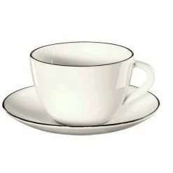 ASA Kaffeetasse Mit Untertasse 200 Ml à Table Ligne Noir